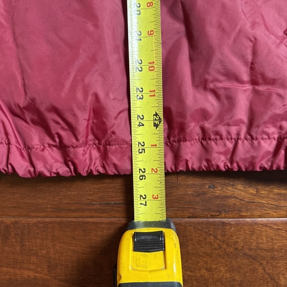 Nike Mens Maroon White Colorblock Full Zip Mesh Lined Windbreaker Jacket XS - Picture 8 of 9